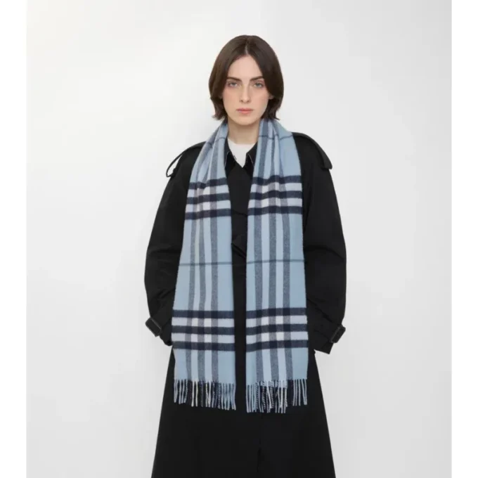 Check Cashmere Scarf