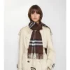 Check Cashmere Scarf