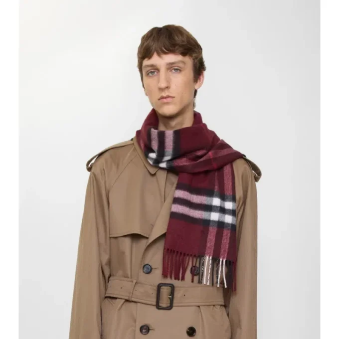 Check Cashmere Scarf