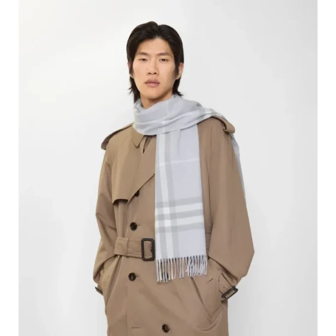 Check Cashmere Scarf
