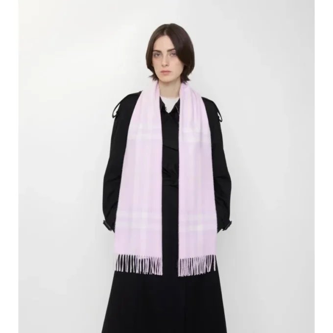 Check Cashmere Scarf