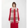 Check Cashmere Scarf