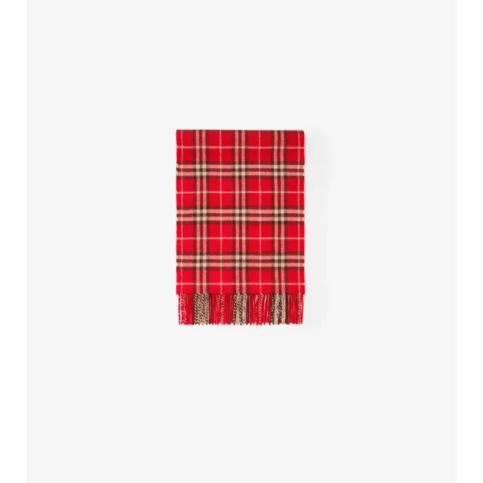 Check Cashmere Scarf