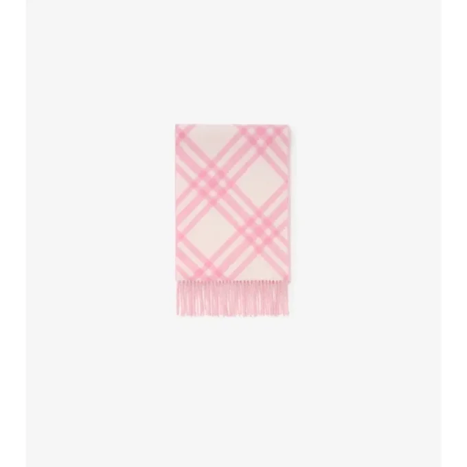 Check Cashmere Scarf