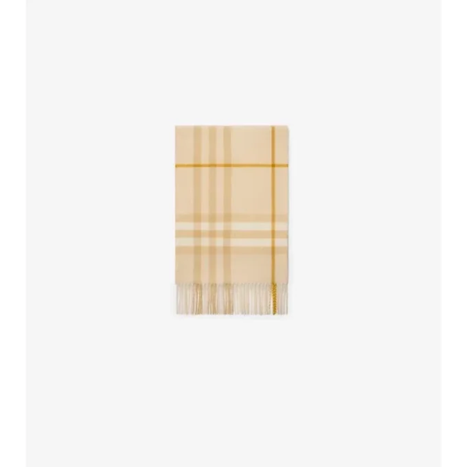 Check Cashmere Scarf