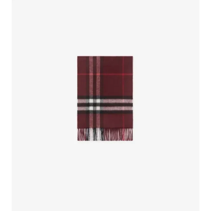Check Cashmere Scarf