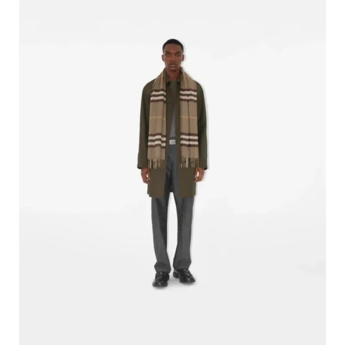 Check Cashmere Scarf