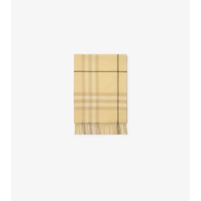 Check Cashmere Scarf