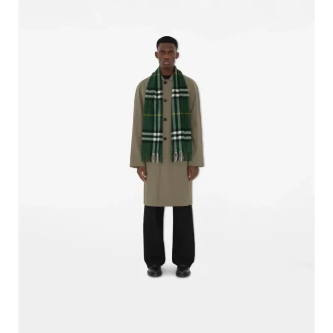 Check Cashmere Scarf
