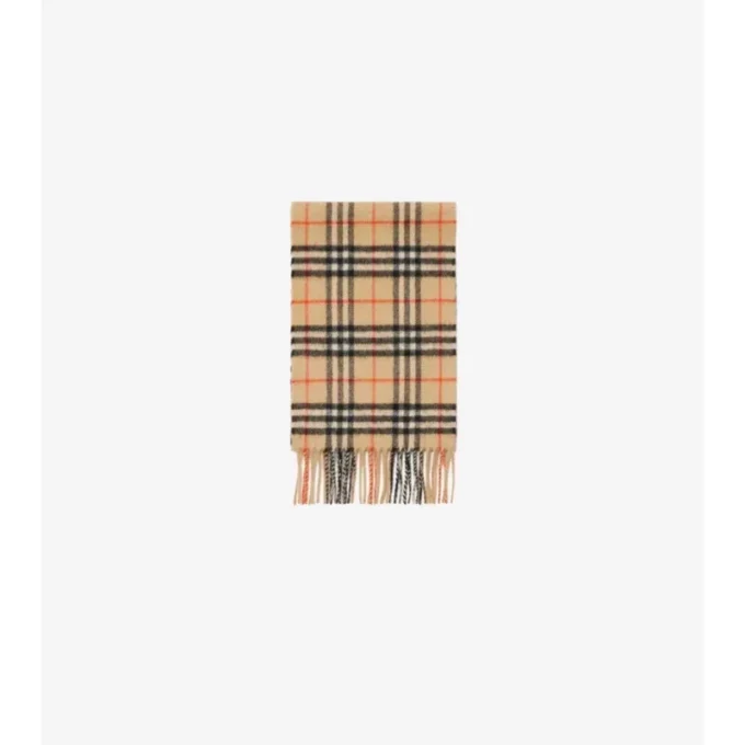 Check Cashmere Scarf