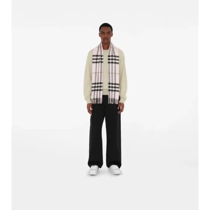 Check Cashmere Scarf