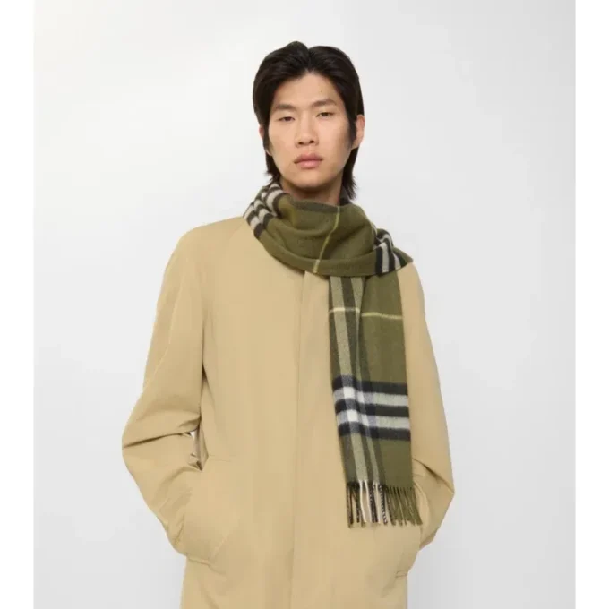Check Cashmere Scarf