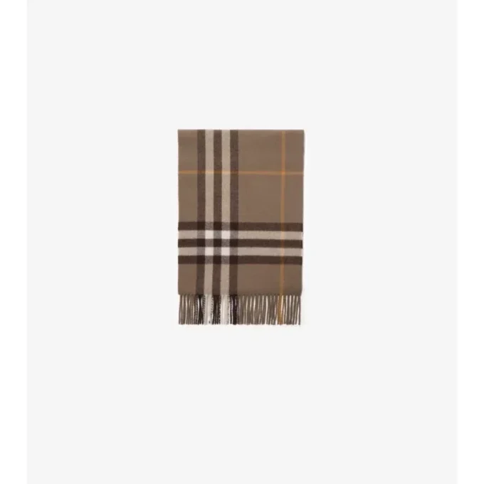 Check Cashmere Scarf