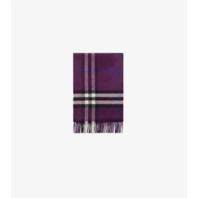Check Cashmere Scarf