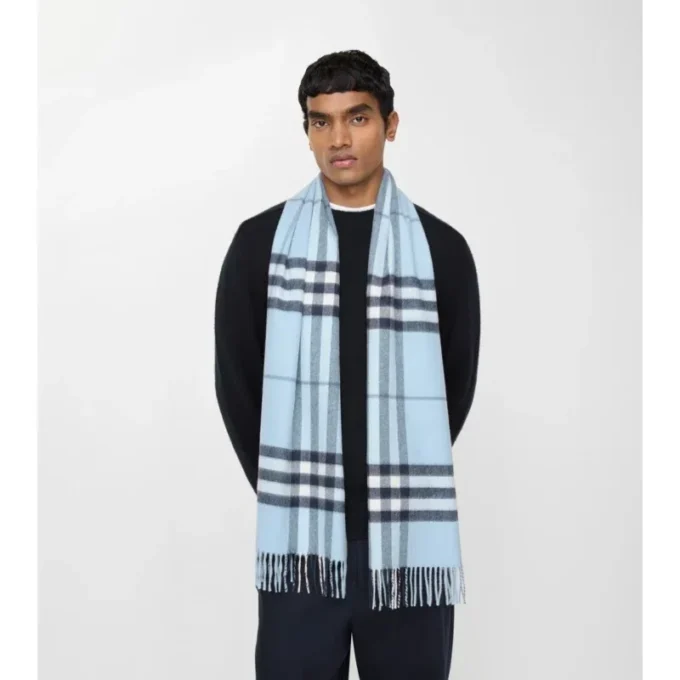 Check Cashmere Scarf