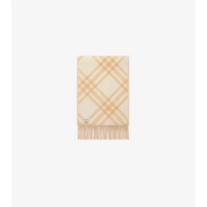 Check Cashmere Scarf