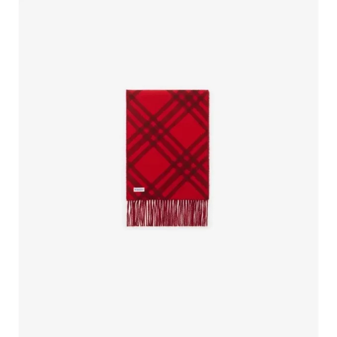 Check Cashmere Scarf