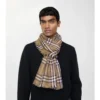 Check Cashmere Silk Scarf