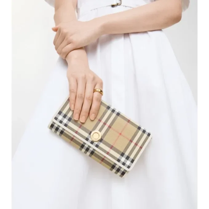 Check Chain Strap Wallet