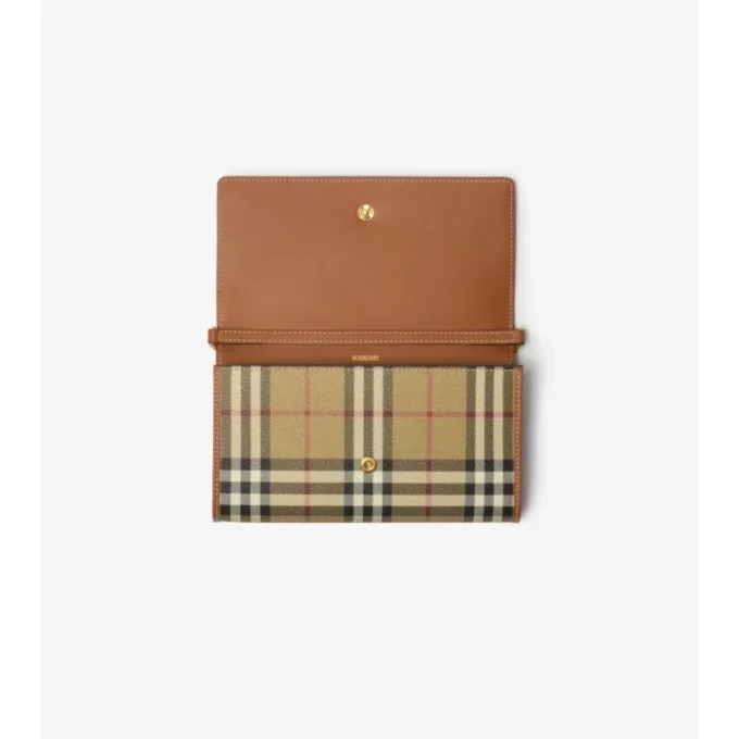 Check Chain Strap Wallet