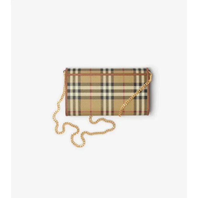 Check Chain Strap Wallet