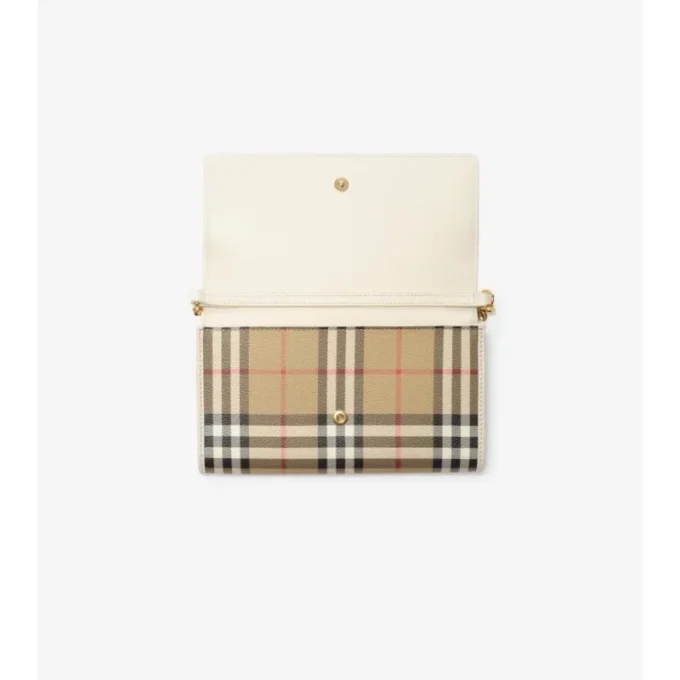 Check Chain Strap Wallet