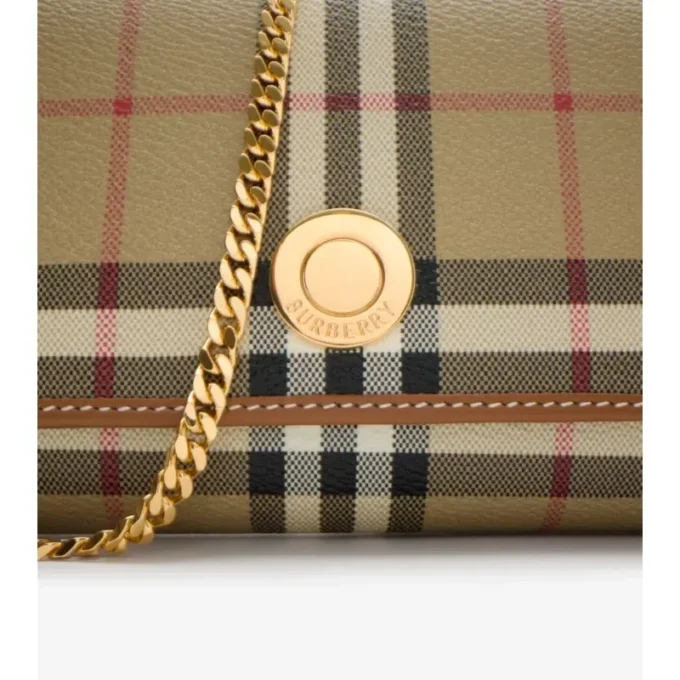 Check Chain Strap Wallet