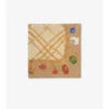 Check Charm Silk Scarf