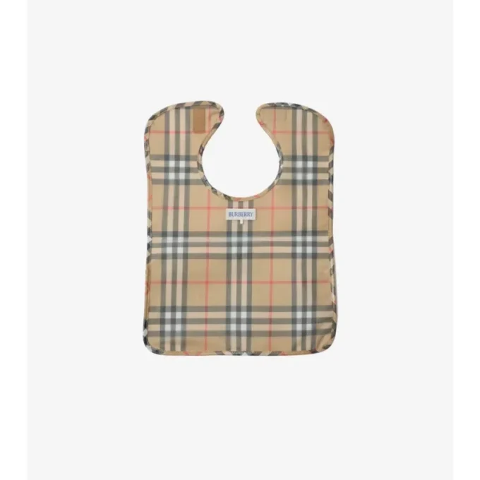 Check Coated Cotton Bib