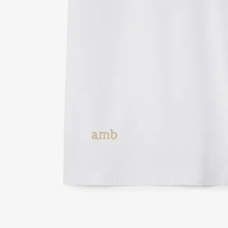Check Collar Cotton Polo Shirt