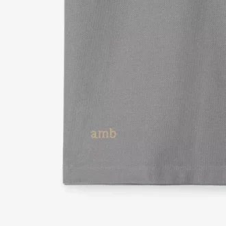 Check Collar Cotton Polo Shirt