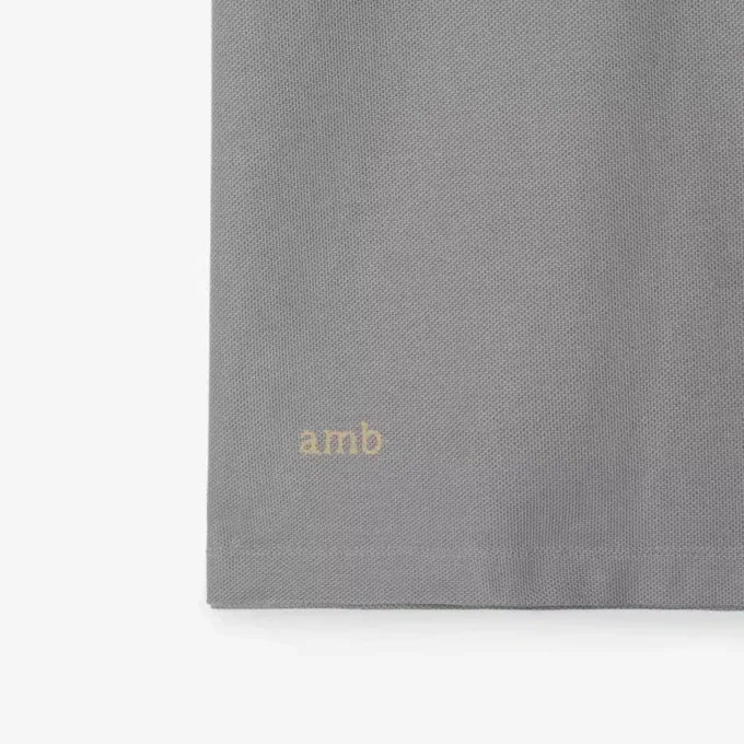 Check Collar Cotton Polo Shirt