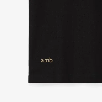 Check Collar Cotton Polo Shirt