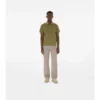 Check Collar Cotton Polo Shirt
