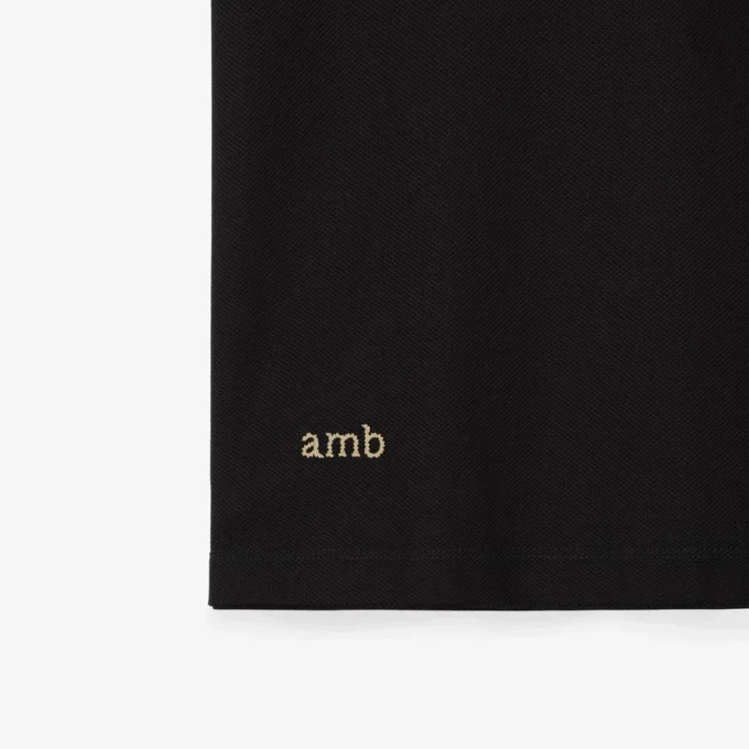 Check Collar Cotton Polo Shirt