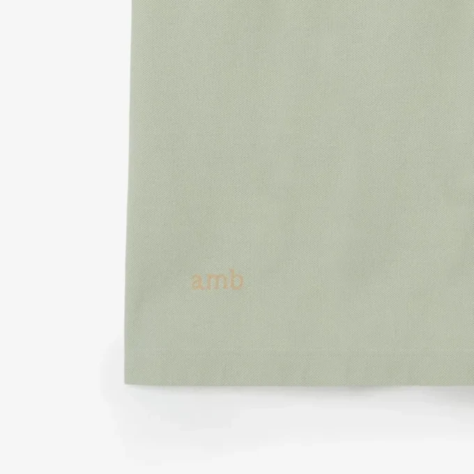 Check Collar Cotton Polo Shirt