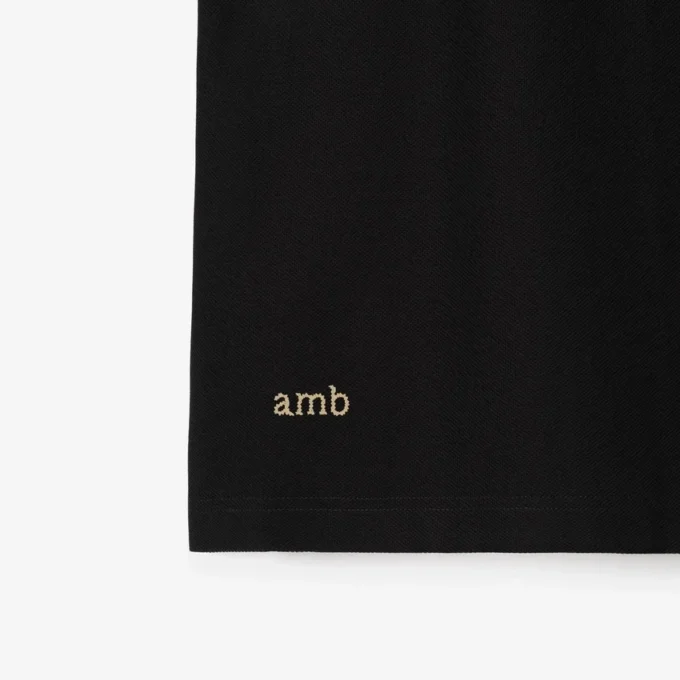 Check Collar Cotton Polo Shirt
