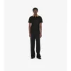 Check Collar Cotton Polo Shirt