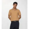 Check Collar Cotton Polo Shirt
