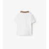 Check Collar Cotton Polo Shirt