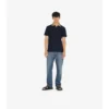 Check Collar Cotton Polo Shirt