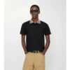 Check Collar Cotton Polo Shirt