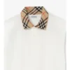 Check Collar Cotton Polo Shirt