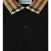 Check Collar Cotton Polo Shirt