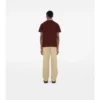 Check Collar Cotton Polo Shirt