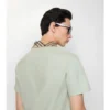 Check Collar Cotton Polo Shirt
