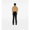 Check Collar Cotton Polo Shirt