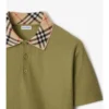 Check Collar Cotton Polo Shirt