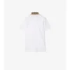 Check Collar Cotton Polo Shirt