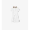Check Collar Cotton Polo Shirt Dress